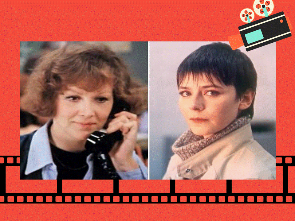 Надежда Репина и  Елена Сафонова, сыгравшая Олю в "Зимней вишне"