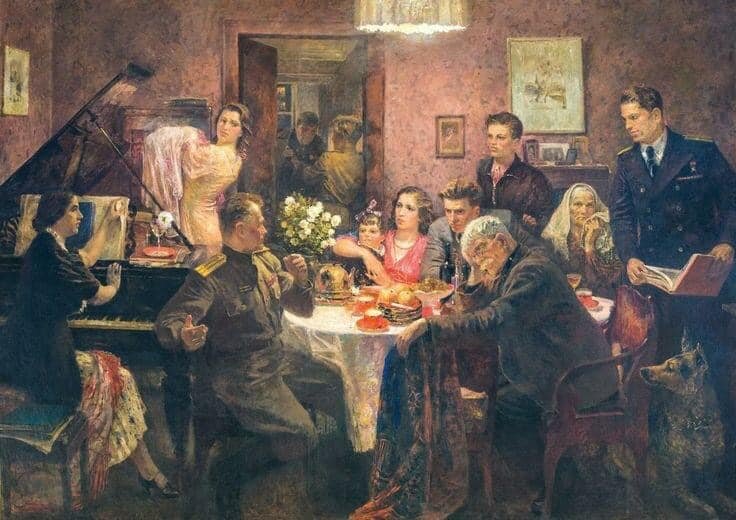 Пускин Д.И. Застолье (1956)