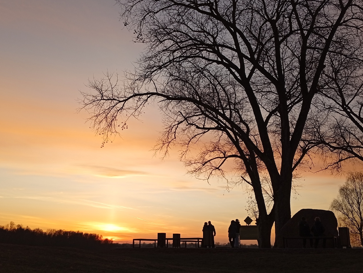 Закат на Западной Двине. Фото автора статьи. 