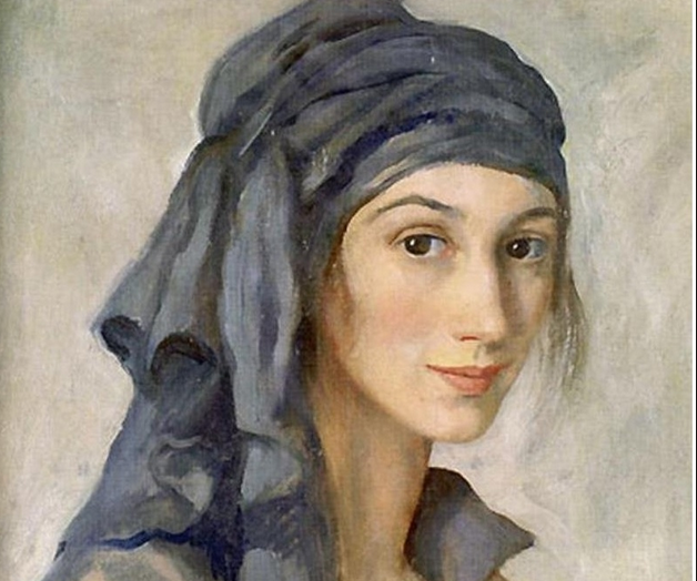 Зинаида Серебрякова. "Автопортрет", фрагмент картины.