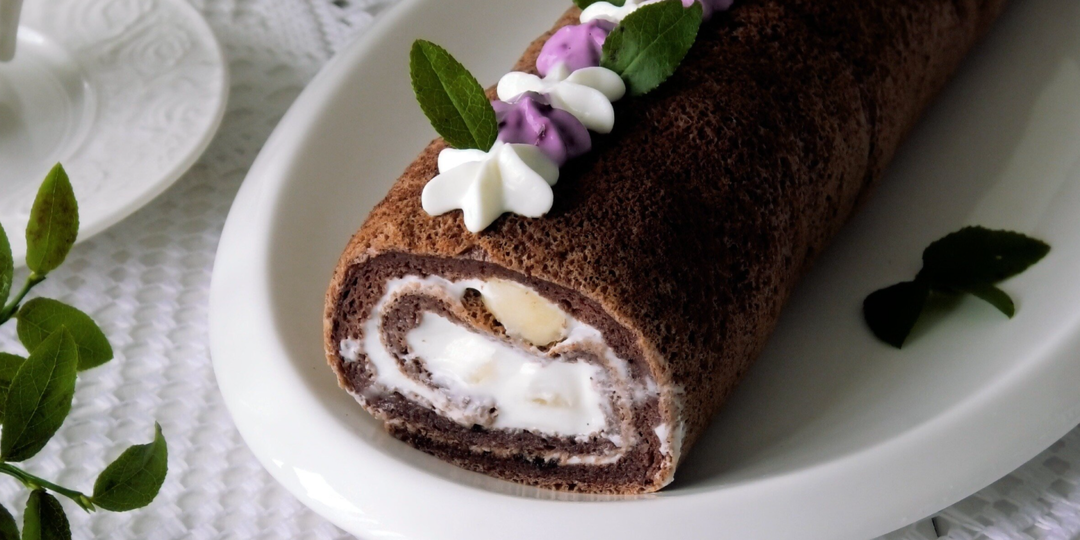 Шоколадный рулет. Без муки!