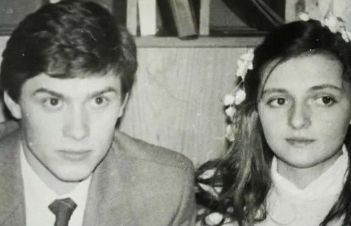 Сергей Белоголовцев с женой.