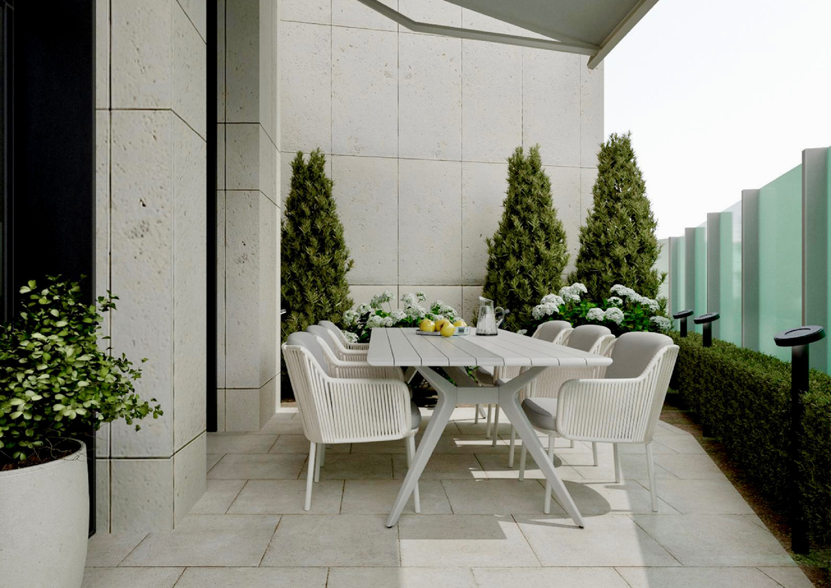 Патио виллы Cameo. Без посторонних взглядов и городского шума: личный сад внутри мегаполиса 