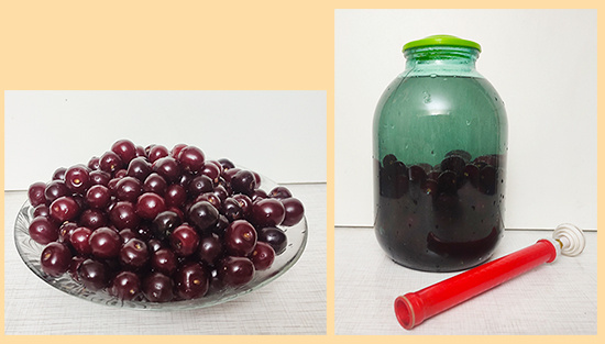 Настойка из вишни.