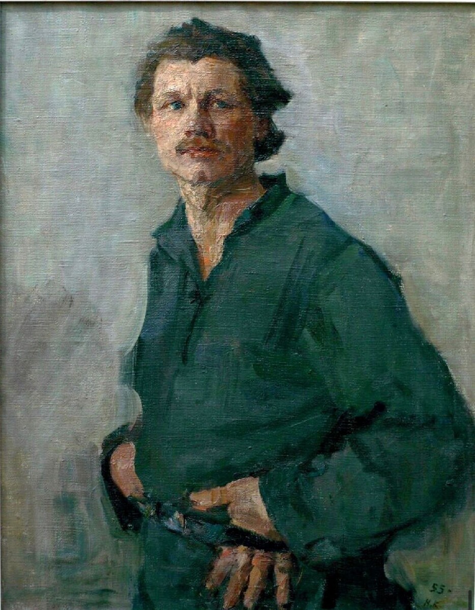 Надежда Ковтунова. «Художник Митюшов». 1955