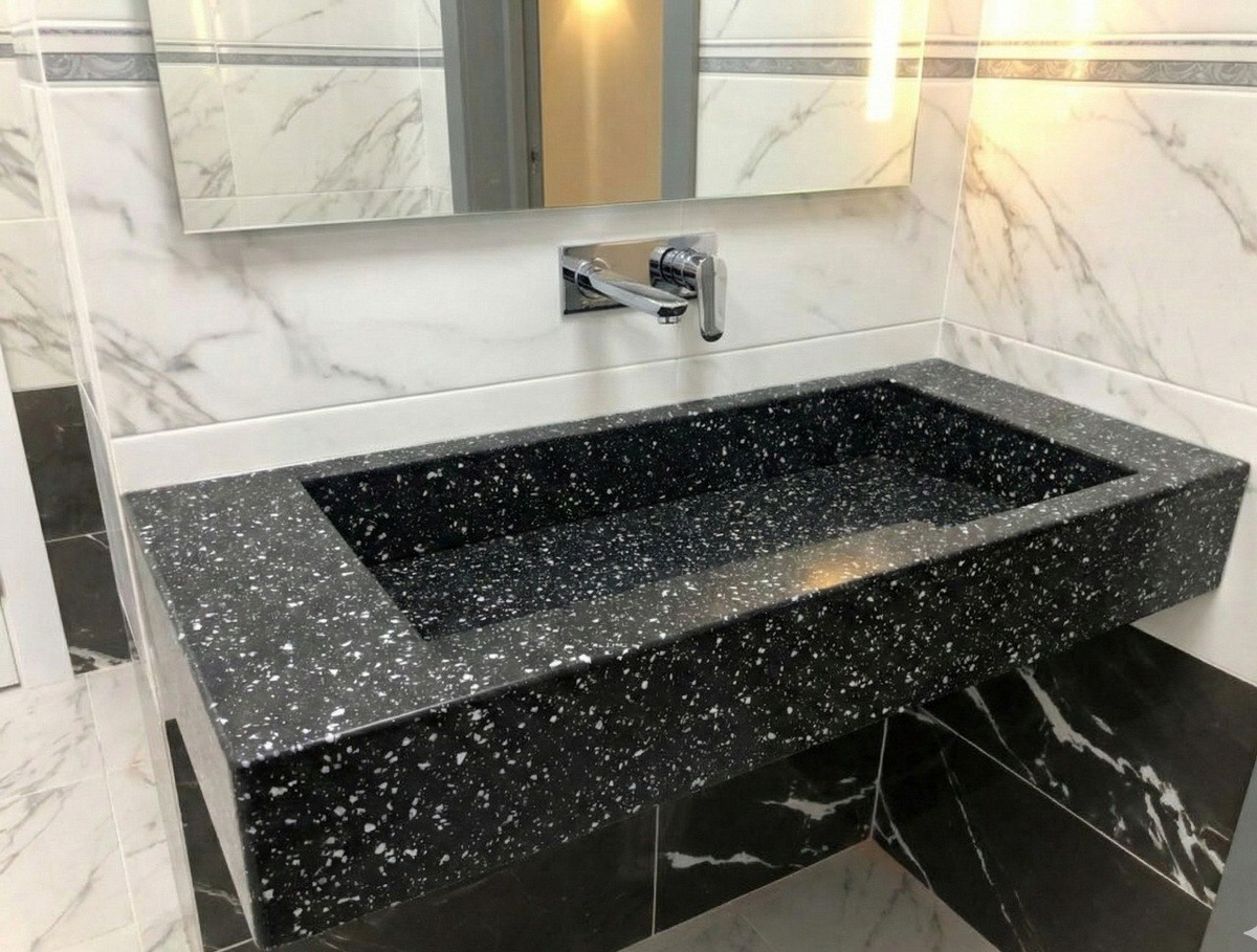 сантехника для ванной комнаты - умывальник из акрилового камня