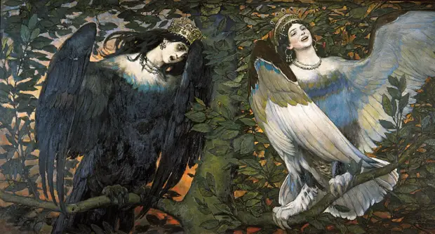 Картина В.М.Васнецова «Сирин и Алконост. Песнь радости и печали»
