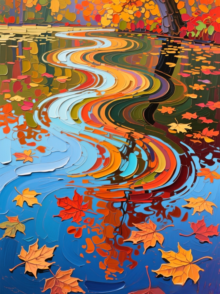 У  пруда. Иллюстрация создана с помощью нейросети StableDiffusion и программы Photoshop.