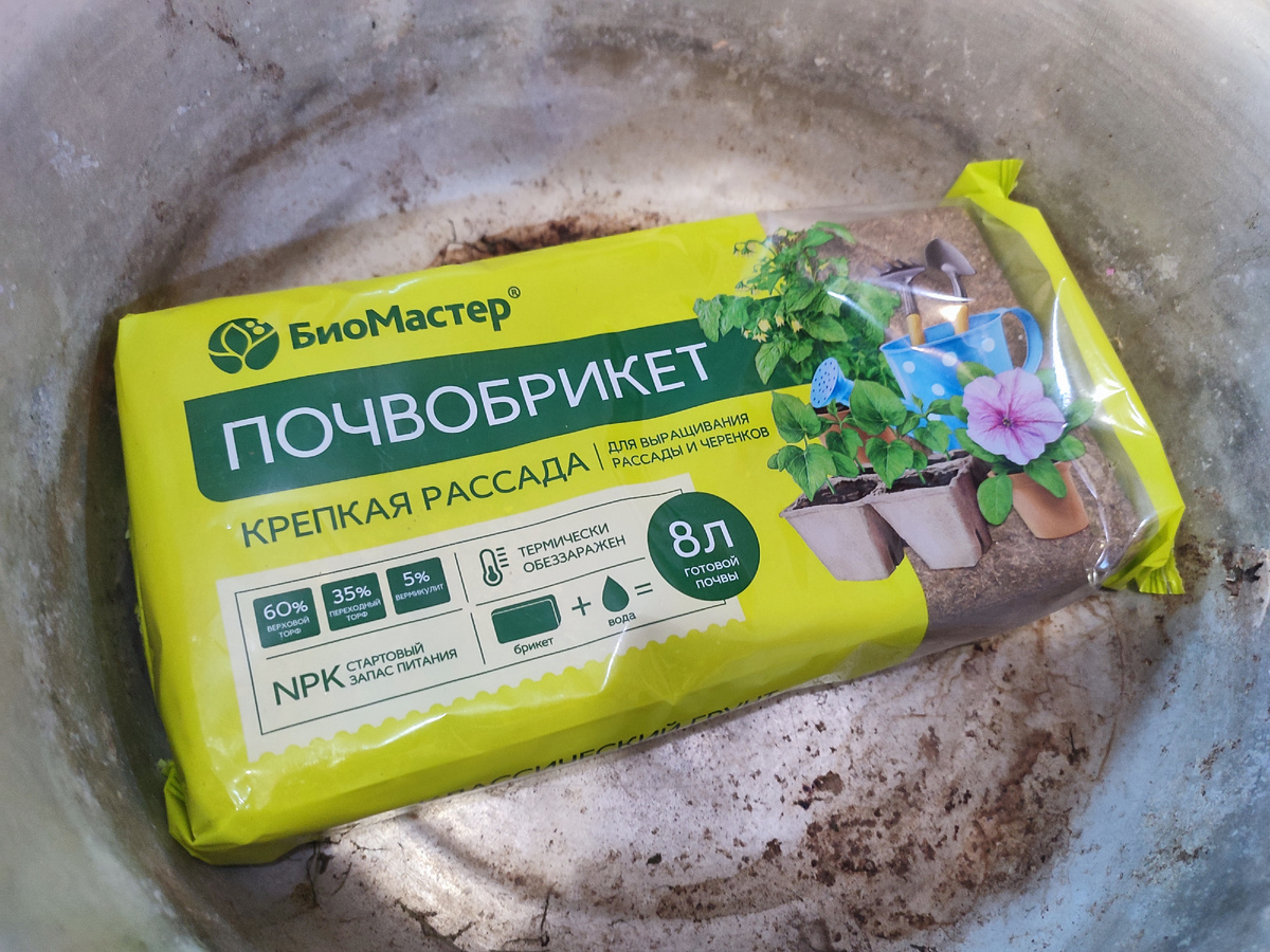 Тазик и брикет