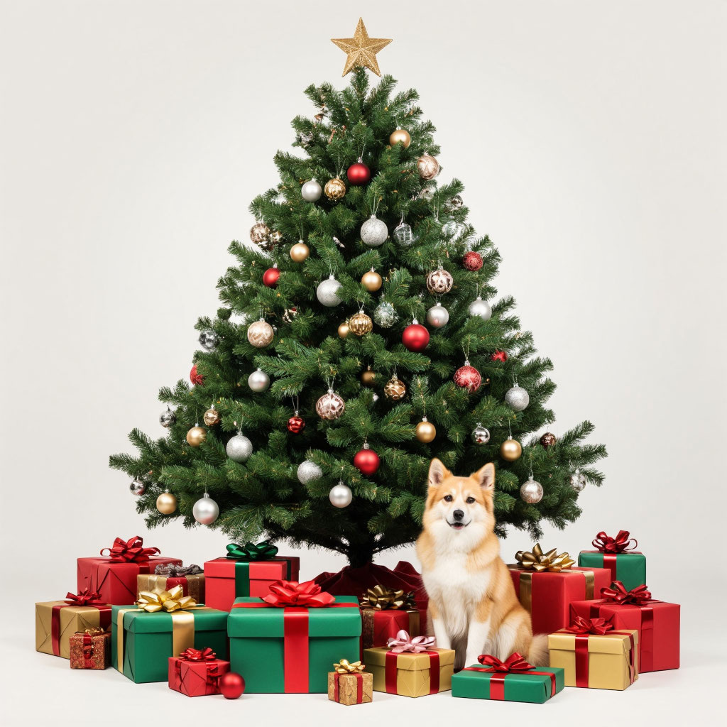 Порадуйте питомцев в этот волшебный праздник, положите и им подарок под елочку.
