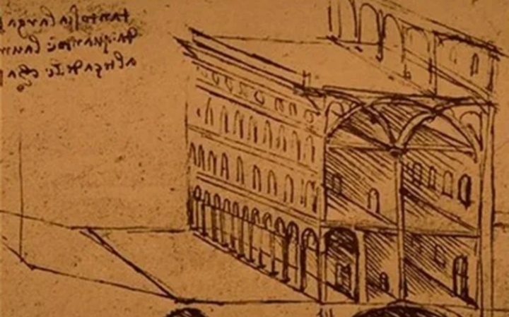 Проект двухъярусного города Леонардо да Винчи 