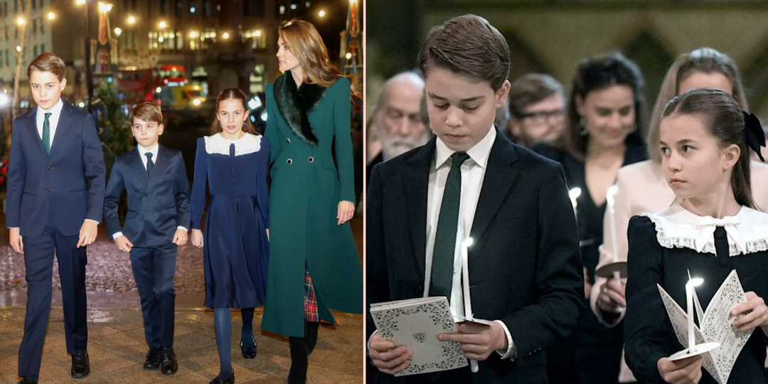 Принц Джордж, принцесса Шарлотта и принц Луи стали звездами рождественского мероприятия