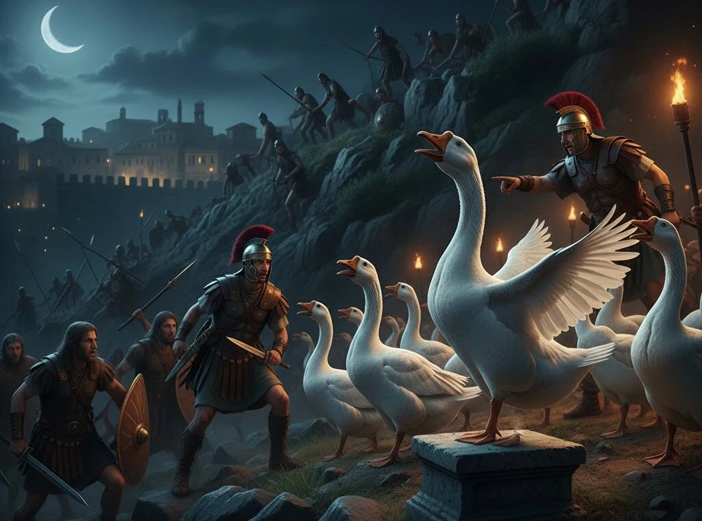 Гуси спасшие рим