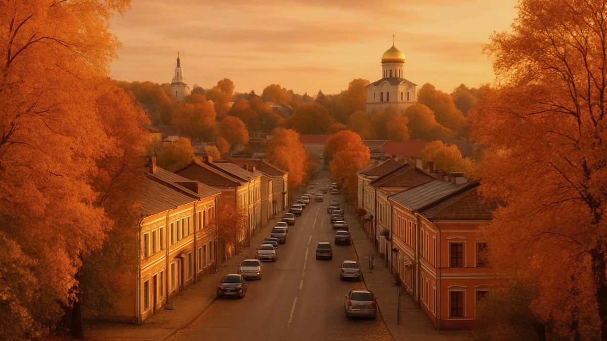 Осення улица Звенигорода