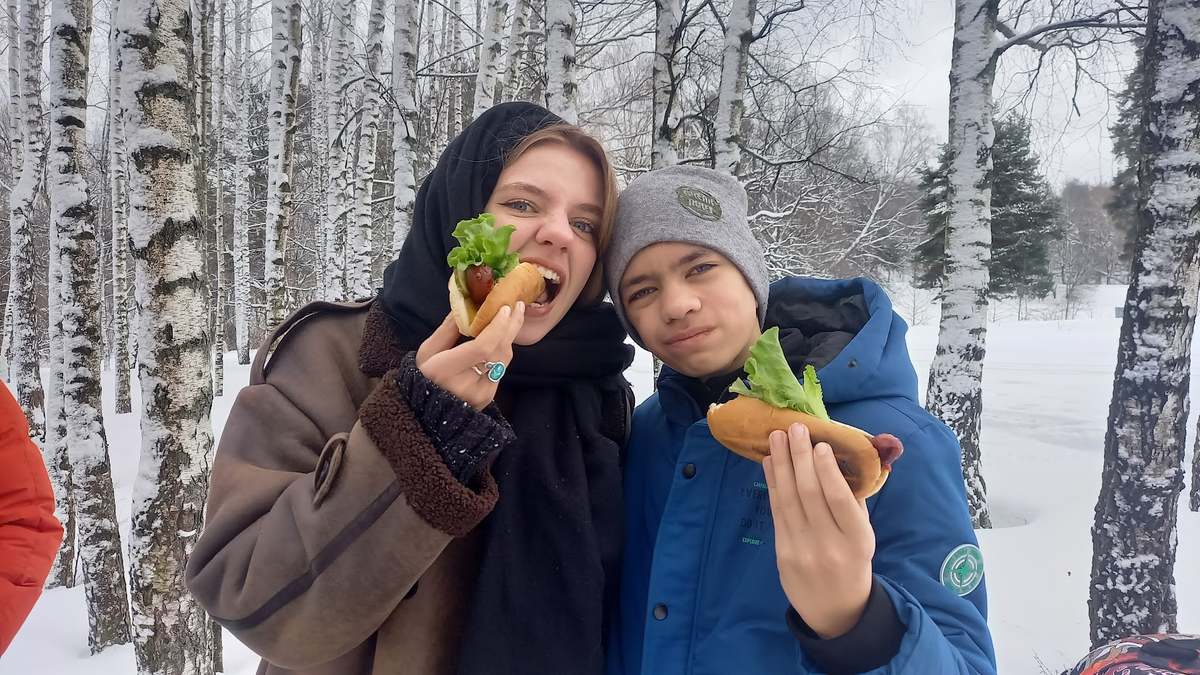 На зимнем пикнике пару лет назад