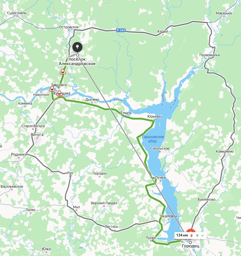 Путь по Волге и Мере в Володимерию
