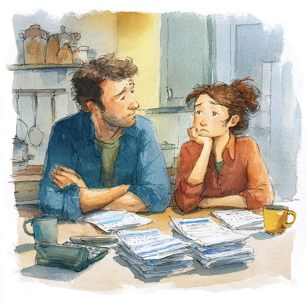 Утонули в долгах. ИЛЛЮСТРАЦИЯ СОЗДАНА ИИ