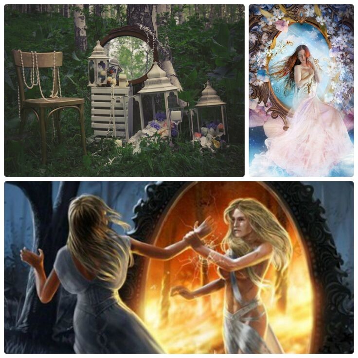 Символы 18-х лунных суток - зеркало, обезьяна.