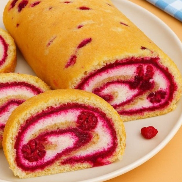 МАЛИНОВЫЙ РУЛЕТ - Вкусно Просто Быстро