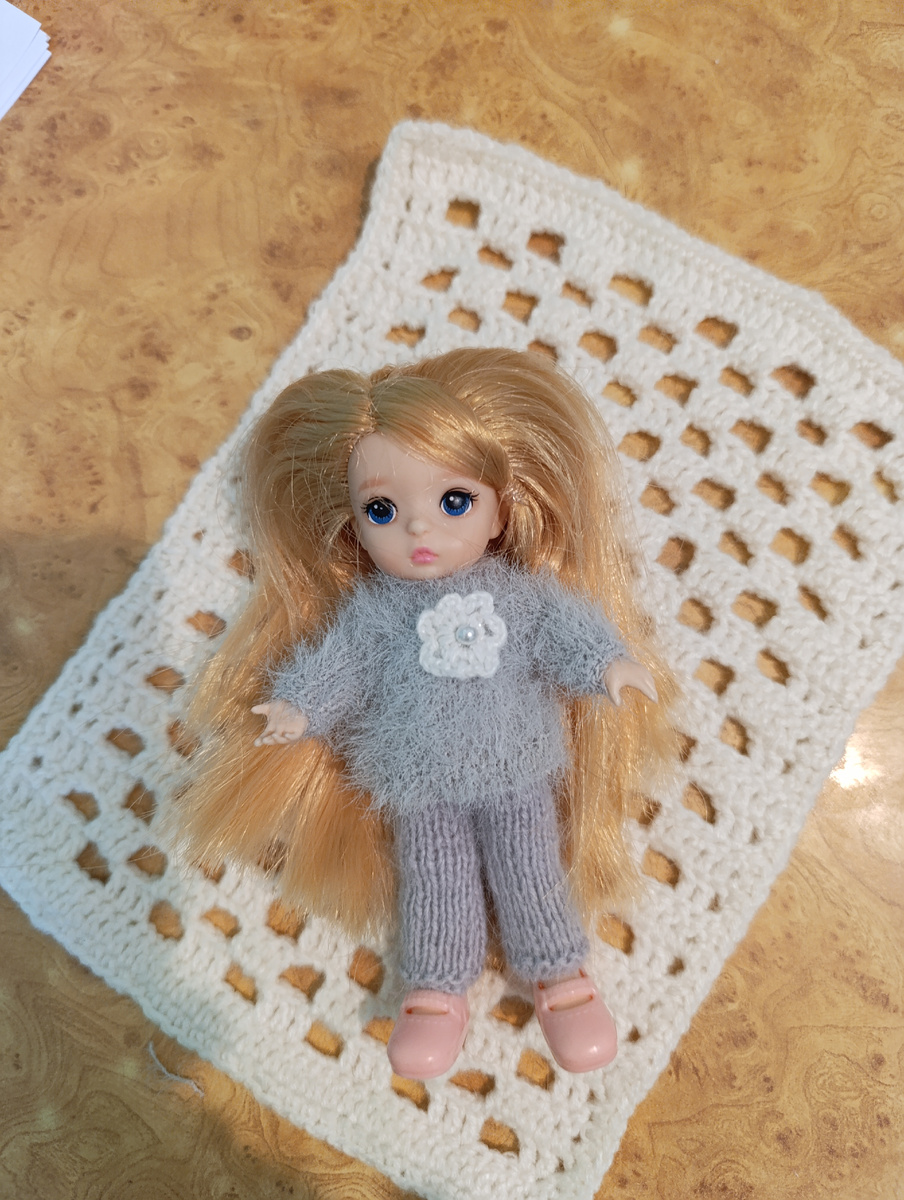 Костюм для малышки из меха норки и пуха норки