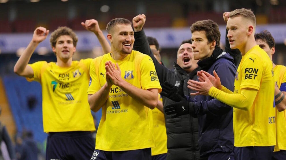    «Ростов» обыграл «Рубин» со счетом 2:0 в матче 18 тура РПЛ и завершил год классно. Фото: пресс-служба ФК «Ростов»