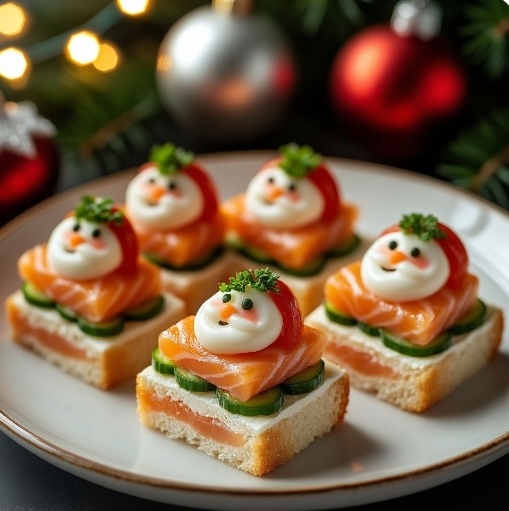 Бутерброды Дед Мороз 