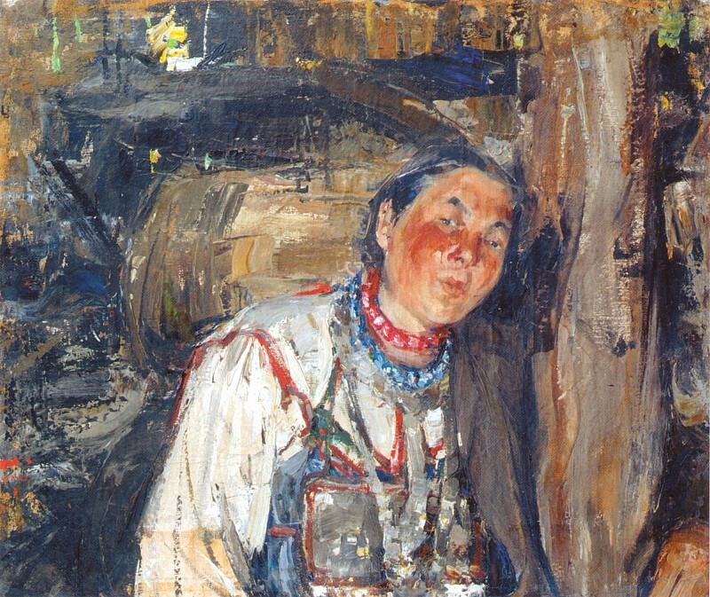 Николай Фешин. Сваха (этюд к картине Черемисская свадьба)/общественное достояние