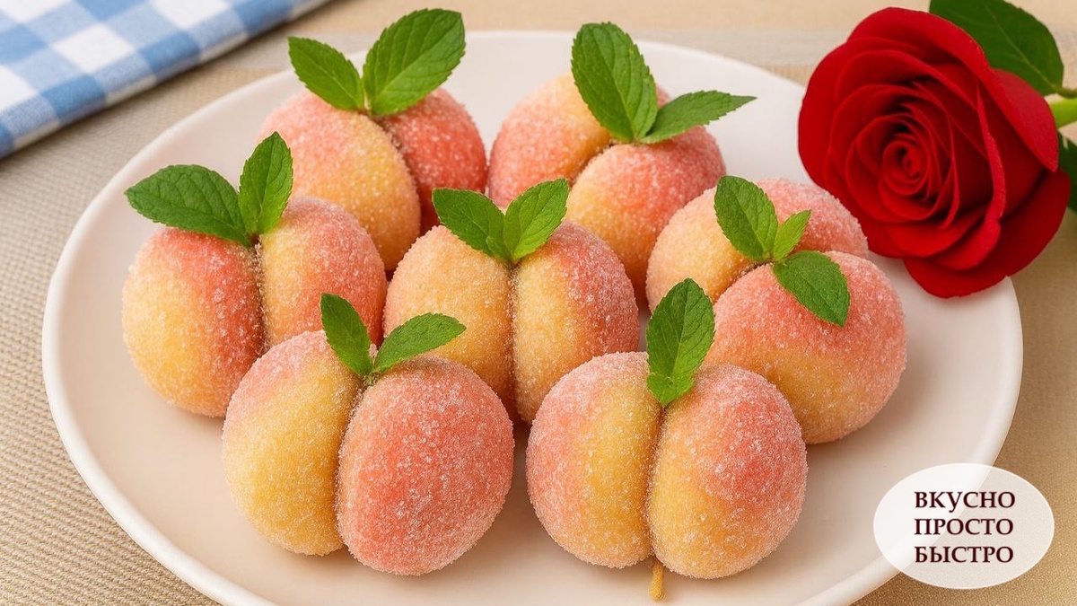 ПИРОЖНЫЕ «ПЕРСИКИ» - Вкусно Просто Быстро