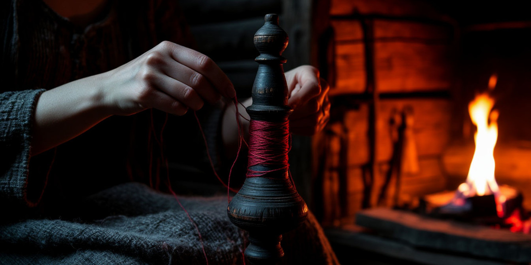 Я нашла на чердаке черное веретено. Когда я начинаю прясть, серая шерсть превращается в красную нить, а утром в деревне находят покойника.