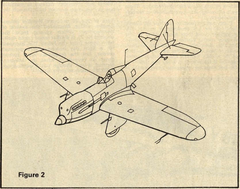Рисунок 2. В 1929 году компания Fairey выпустила вторую серию диапозитивов, показывавших как гидросамолет для участив шнейдеровских гонках легко мог превратиться в одноместный перехватчик. За данном рисунке в изометрии изображен монопланный вариант биплана Firefly с двигателем Felix. С иронией самолет описан как усовершенствованный проект, отвечающий требованиям спецификации F.20/27
