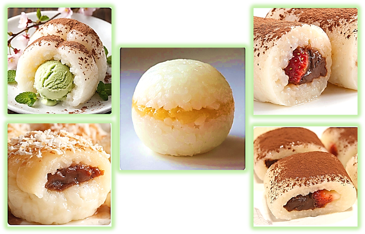 Изображения десерта моти сгенерировано ИИ