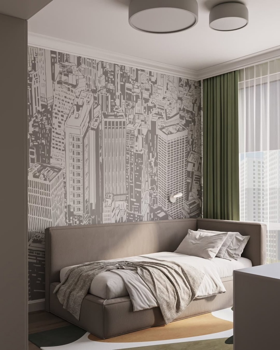 Обои «Город-2», артикул s213 в проекте Александры Ракитянской