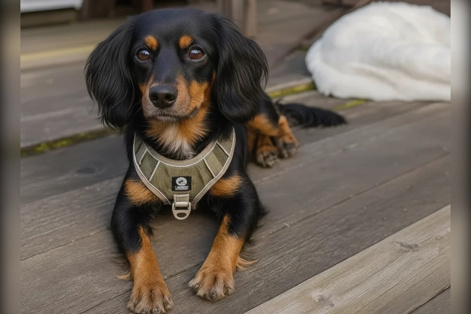    Семья из Красноярска больше трех месяцев не теряет надежду отыскать пропавшего на даче щенка. Фото: личный архив героев публикации.