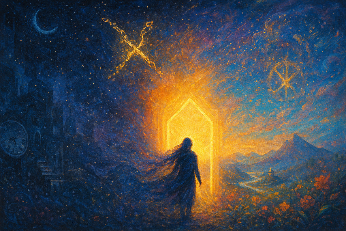 Порог 2025 года: руна Дагаз открывает врата в новую жизнь, а Наутиз и Пертро забирают с собой старые сценарии. Сильный рунический расклад на отпускание прошлого и гадание на рунах о том, что уйдёт из вашей судьбы.