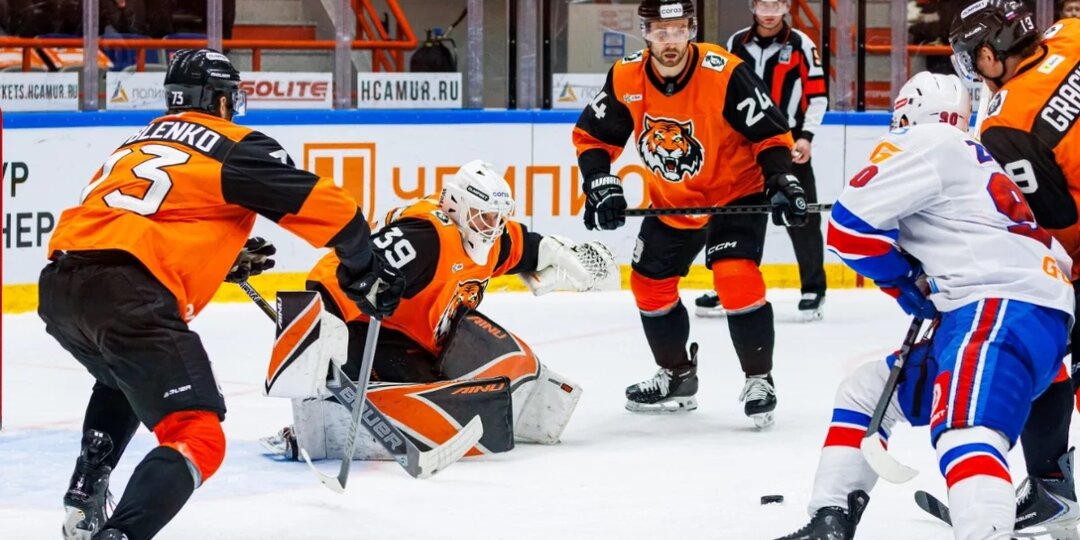 Хабаровский ХК «Амур» уступил петербургскому СКА в овертайме