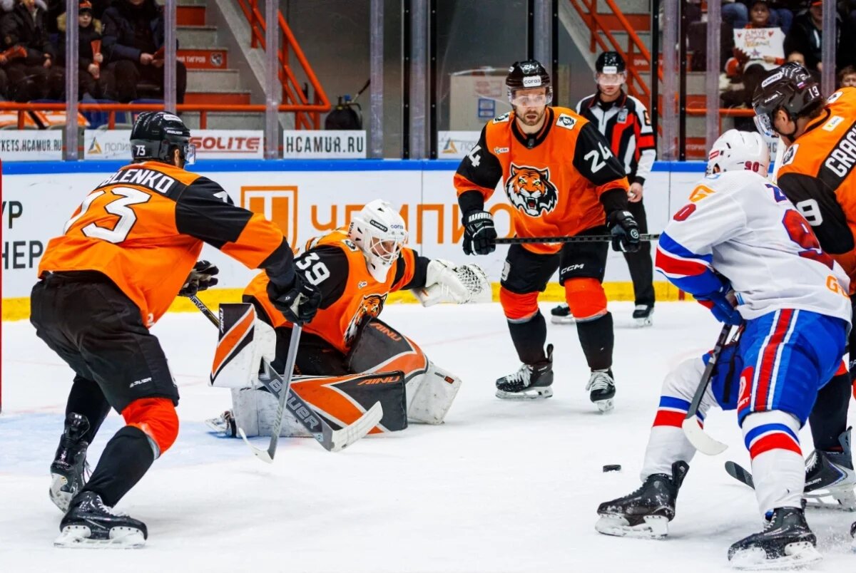    Хабаровский ХК «Амур» уступил петербургскому СКА в овертайме