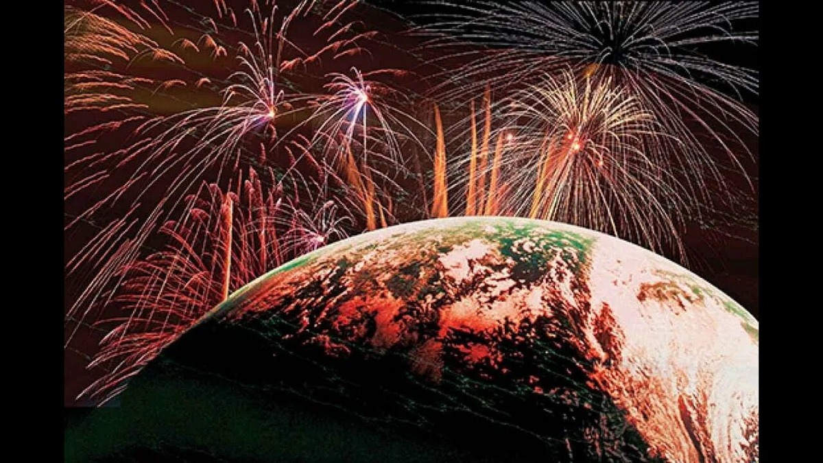 Космический фейерверк (из Сети)