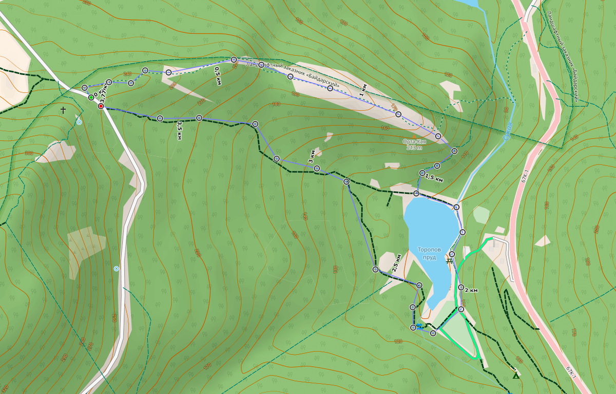 карта Тороповой дачи