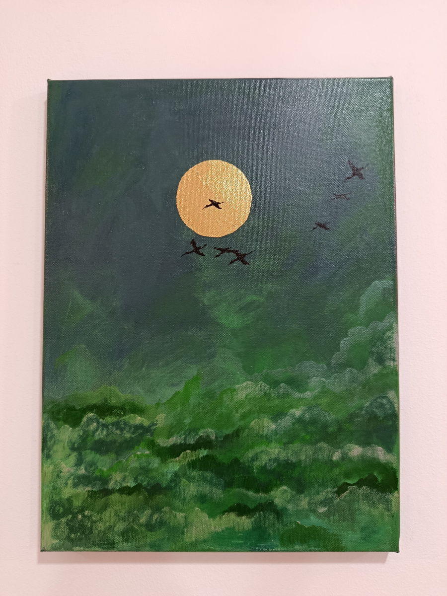 Свежая работа Динары, художника, керамиста, мастера по металлу и прочая, и прочая... Конечно, она и красавица, и активистка