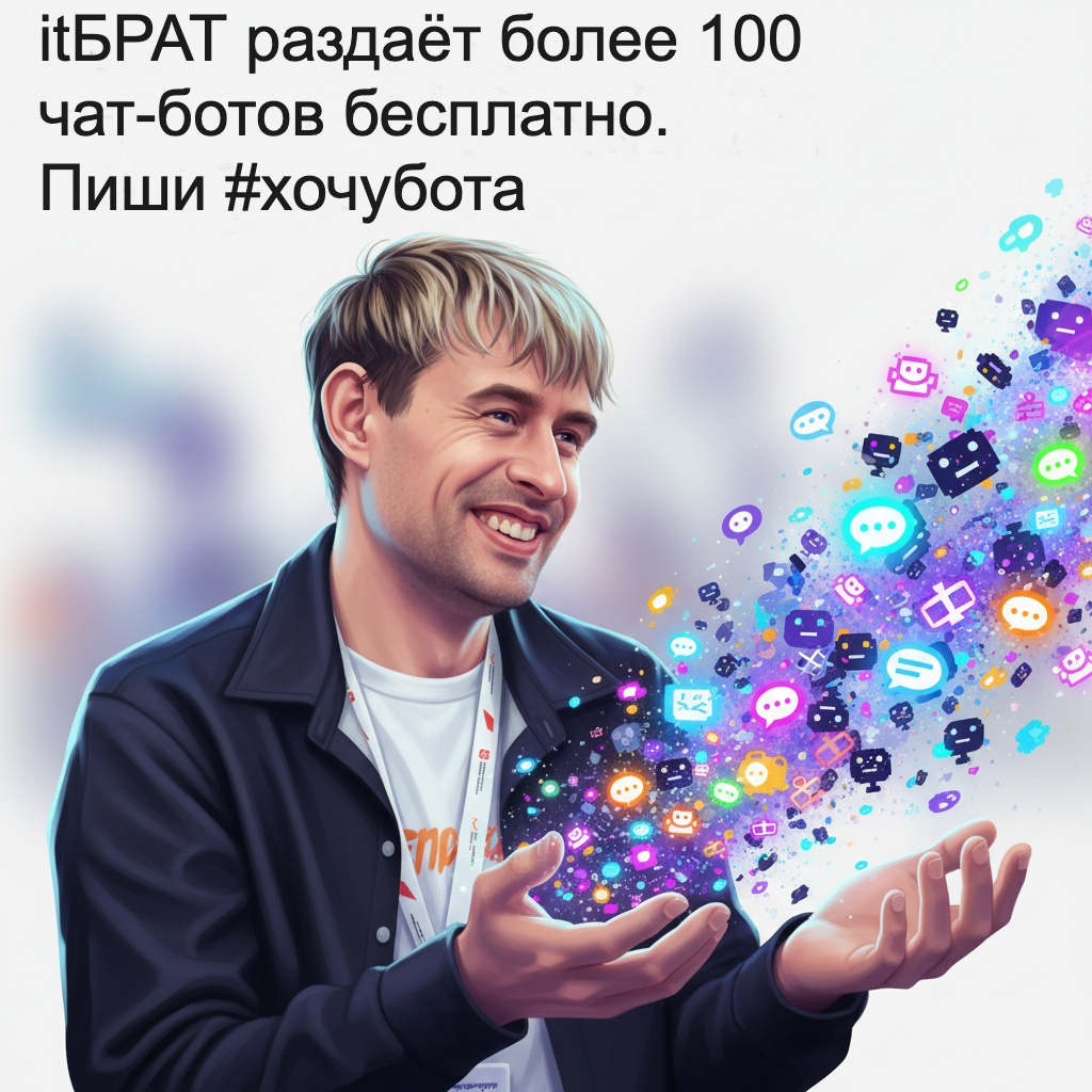 itБРАТ раздаёт более 100 чат-ботов бесплатно!