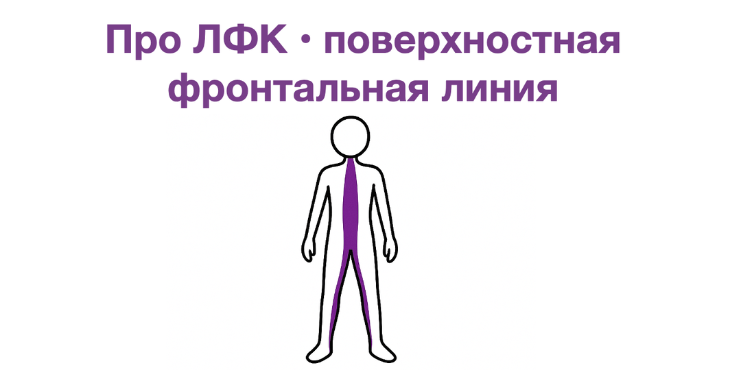 Про ЛФК • поверхностная фронтальная линия