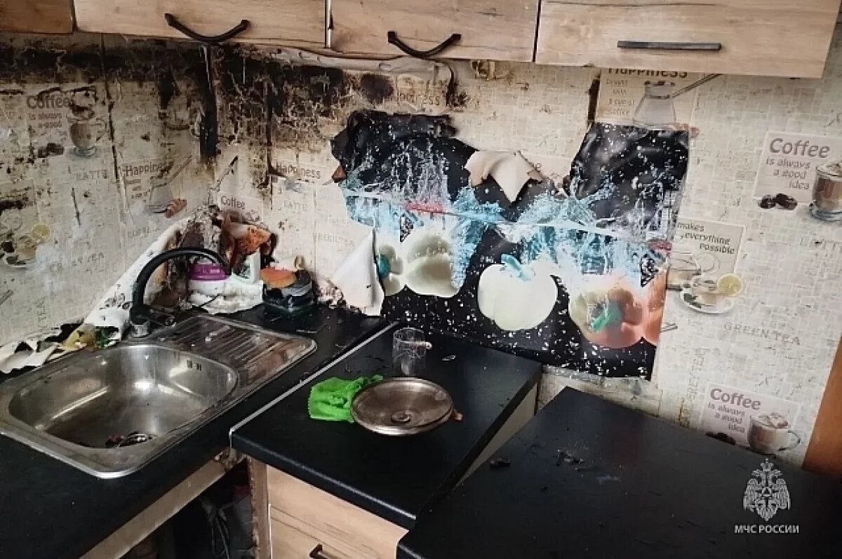    Житель Башкирии получил ожоги рук из-за пожара на плите