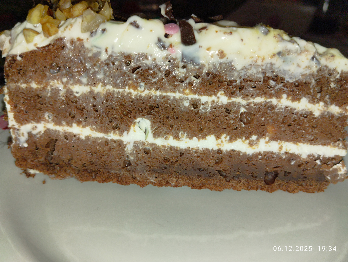 Торт в разрезе