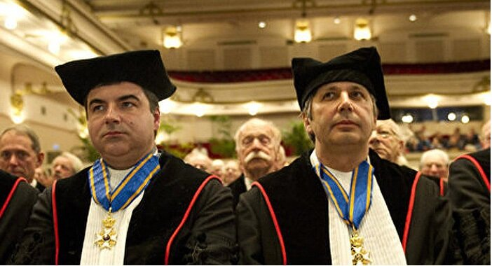 Андрей Гейм и Константин Новосёлов