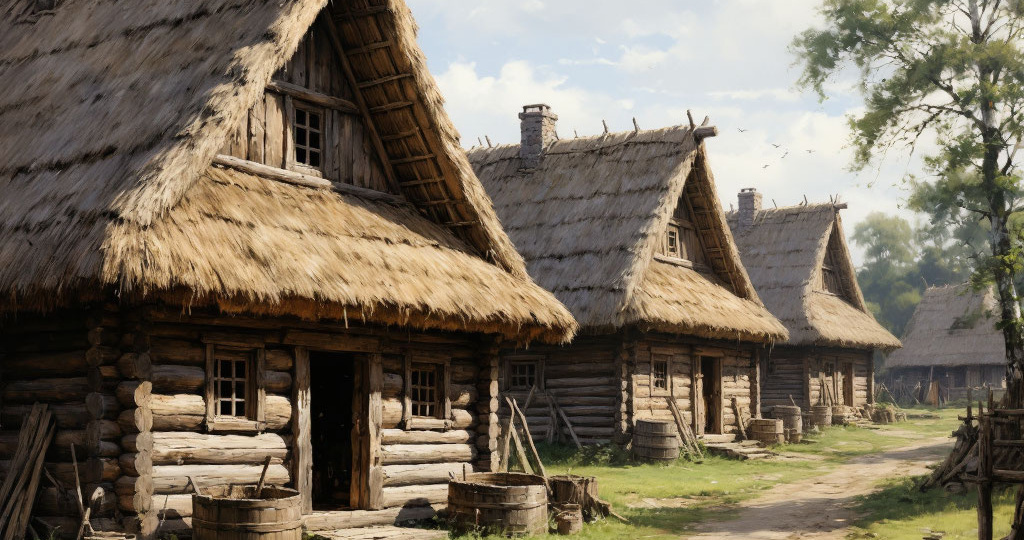 Жилища древних славян: от землянок до изб.