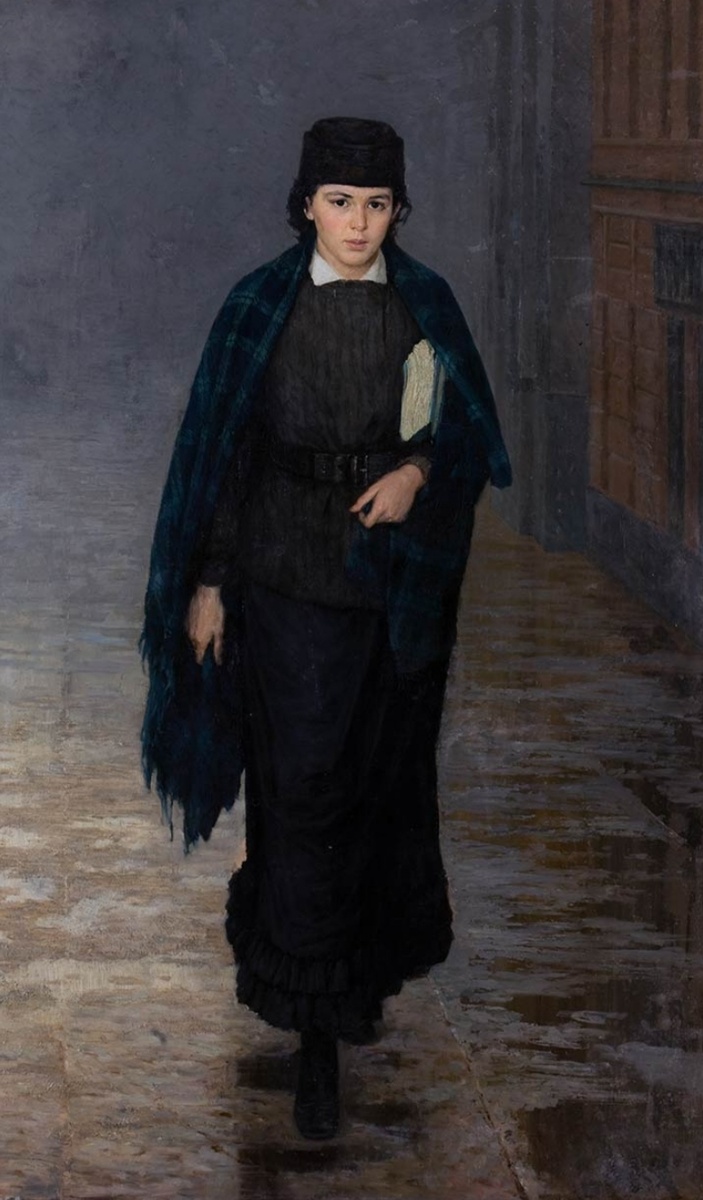 Простите, но на роль Пиковой дамы сегодня я выбрала "Курсистку" - картина русского художника Николая Ярошенко. Она же в чёрном) Ну похожа же? Не очень?😄😀. Начало истории ищите на моем канале с таким же названием - Четыре ключа.