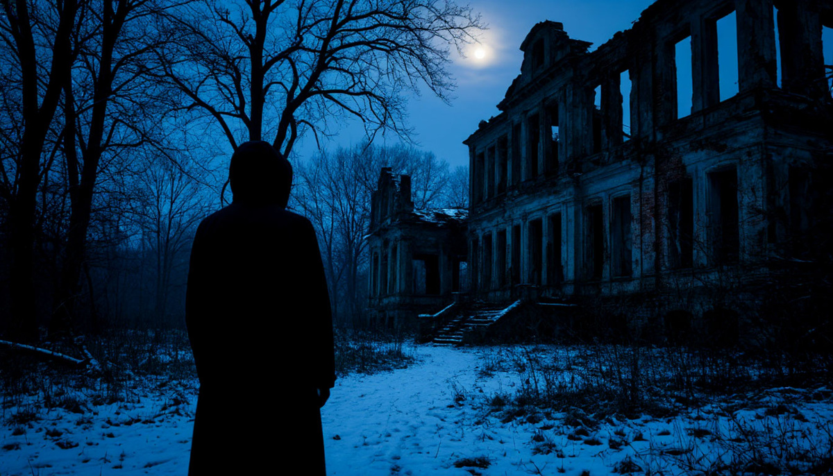 у разрушенной усадьбы