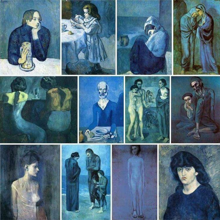 Пабло Пикассо. Картины "Голубого периода".