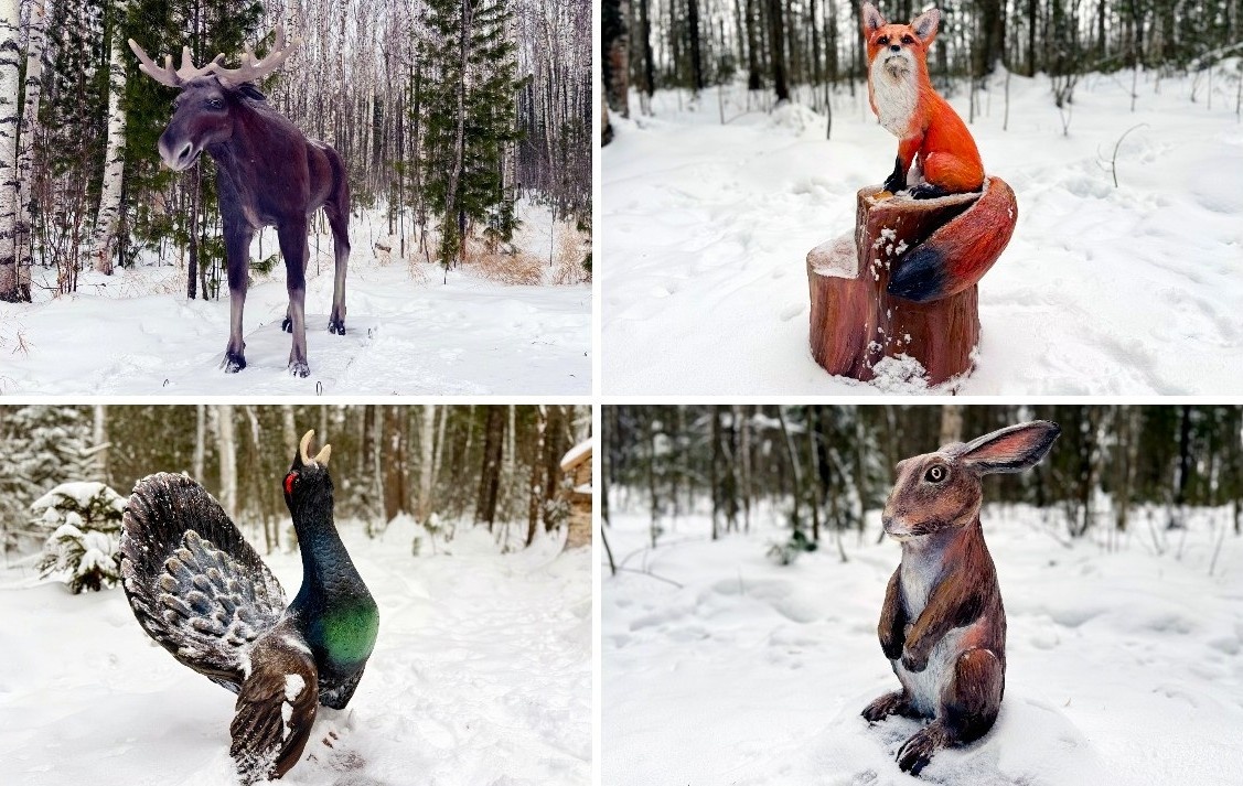    На «Тропах благодарности» в Ягоме поселились северные животные