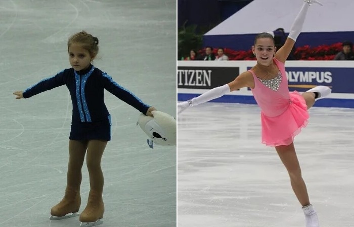 Аделина Сотникова в детстве.